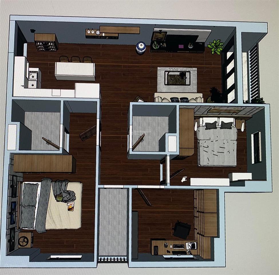 Bán ctl tower  stown tham lương 3pn  2wc  4 tỷ sổ hồng sẵn