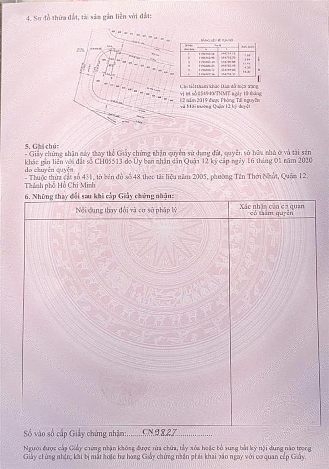 Cần bán lô đất khu 38 ha vị trí đất gần tuyến metro số 2 tham lương, dt 4,5 x 20m, giá 9,5 tỷ