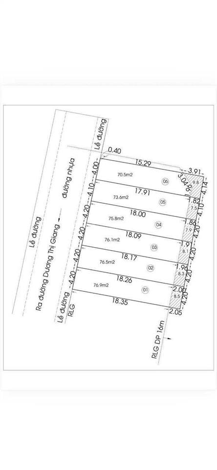 Cần bán 5lô đất liền kề nhau đường dương thị giang vào 1/ phường đông hưng thuận q12 dt 80m2