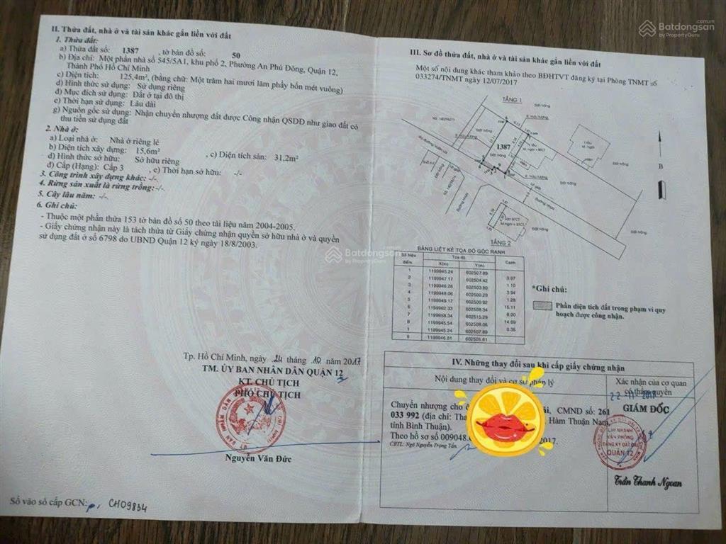 Bán đất tách được 2 nền hẻm 140 vườn lài, 8 x 15