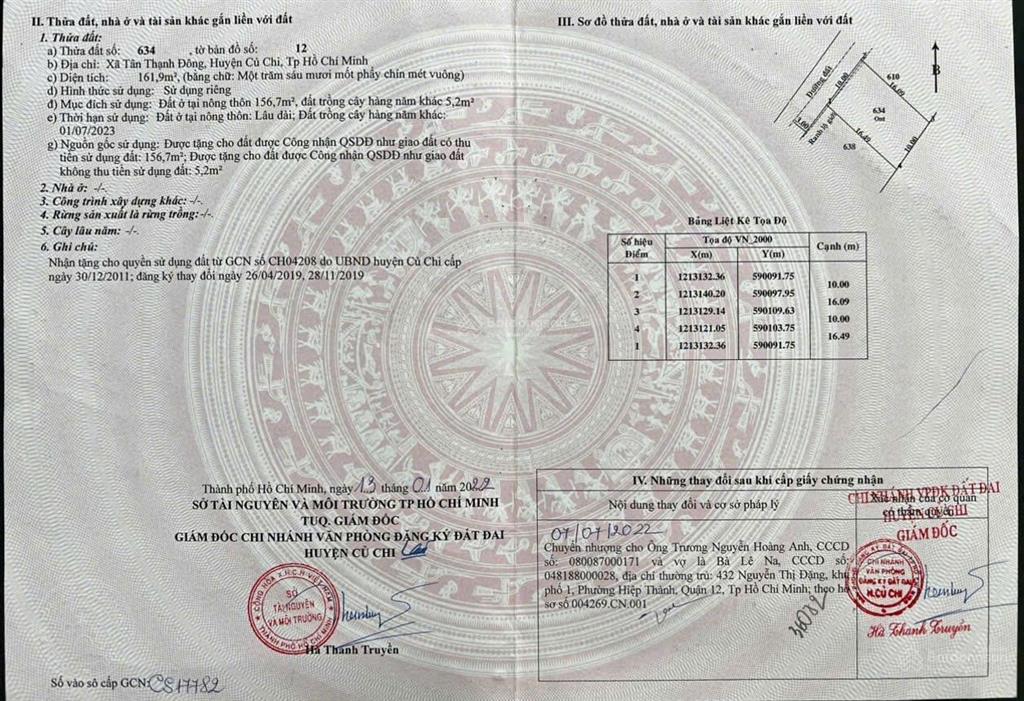 Nhà bán chính chủ 10x17m, 1 sẹc đường nguyễn kim cương vô 30m full thổ cư