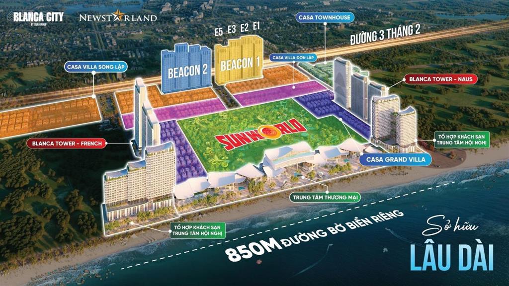 Căn hộ studio view biển beacon tower  blanca city vũng tàu  sở hữu lâu dài