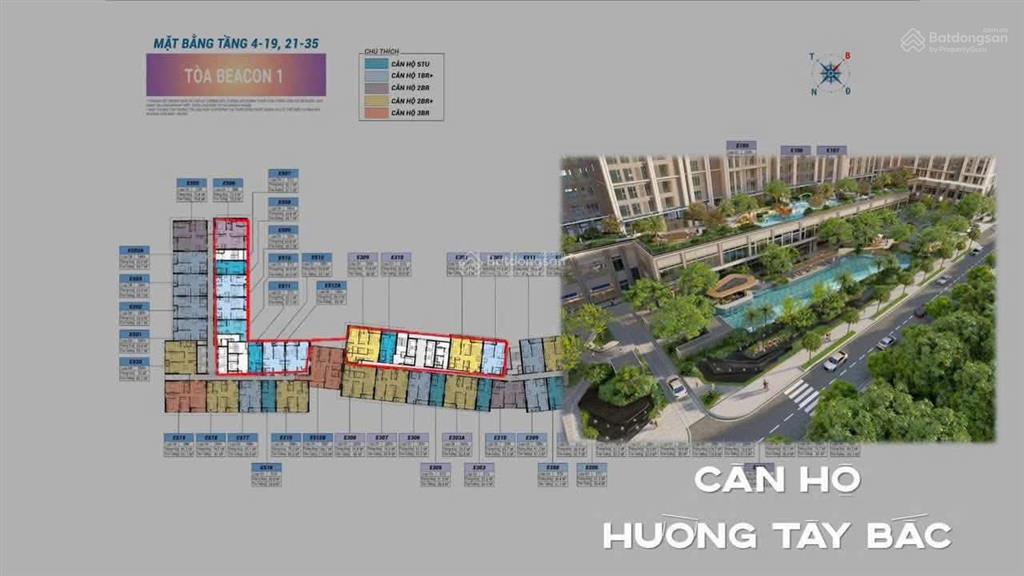 Căn hộ studio view biển beacon tower  blanca city vũng tàu  sở hữu lâu dài