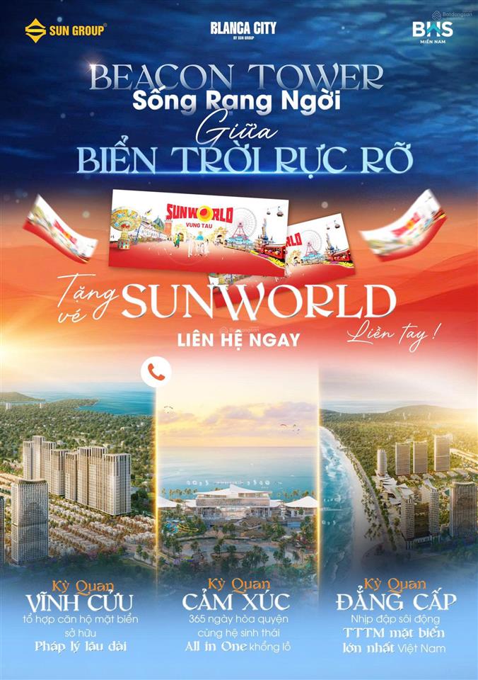 Căn hộ studio view biển beacon tower  blanca city vũng tàu  sở hữu lâu dài
