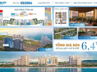 Căn góc 2pn view biển  tầng 20 (ngay tầng tiện ích)  giá tốt tại beacon tower, blanca city