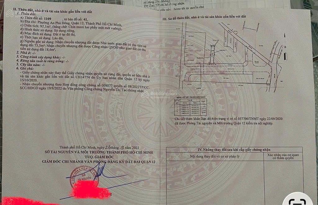 Bán đất vườn lài gần chung cư an phú đông chỉ 6.7 tỷ