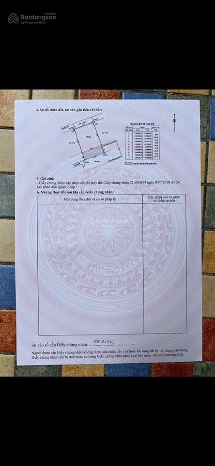 Bán đất đường số 9 tam đa, quận 9 diện tích 524,8m2 chỉ 15,5 tỷ