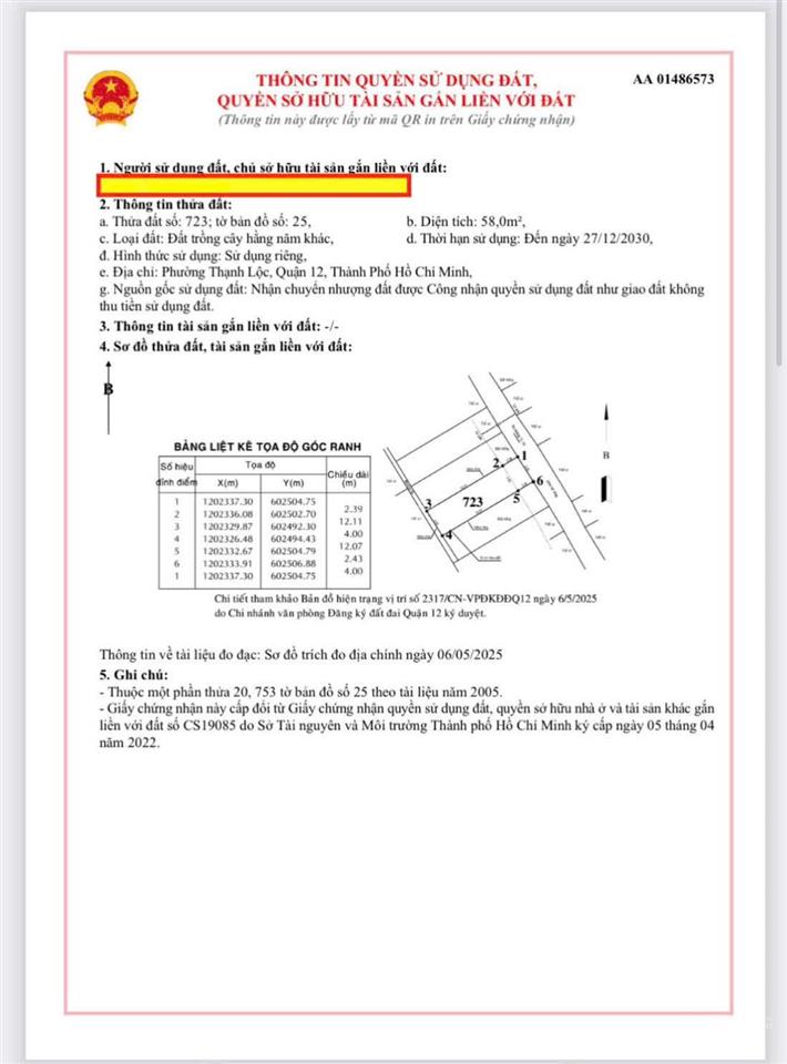 Hàng ngon mà giá còn tốt  đất thạnh lộc chỉ 3,4 tỷ