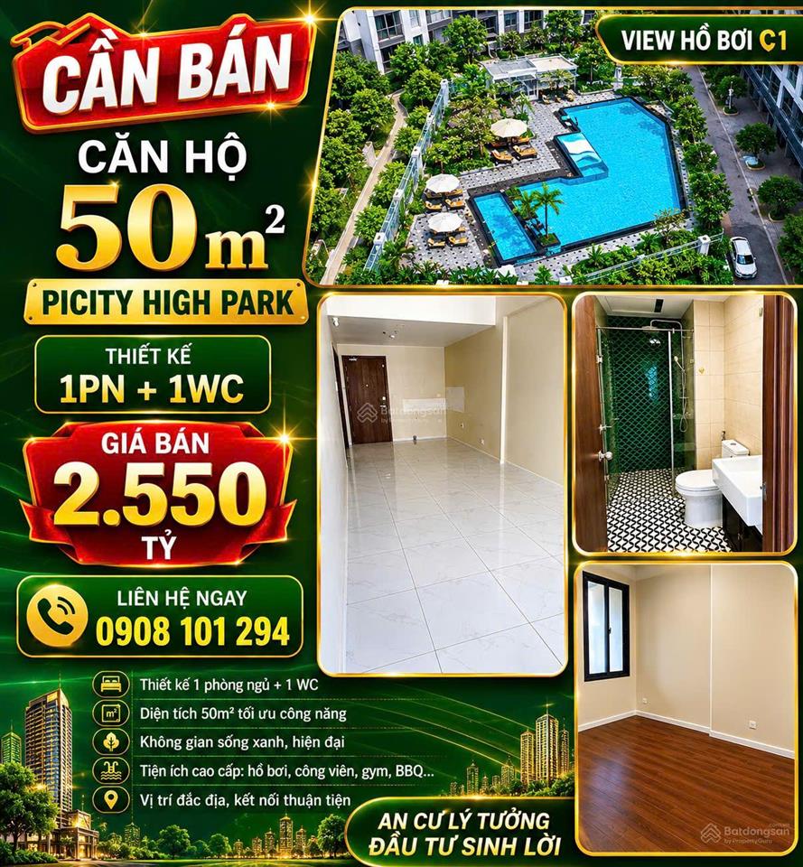 Bán căn hộ view hồ bơi  giá 2.550