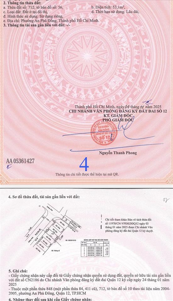 Bán đất giá 3,3 tỷ an phú đông