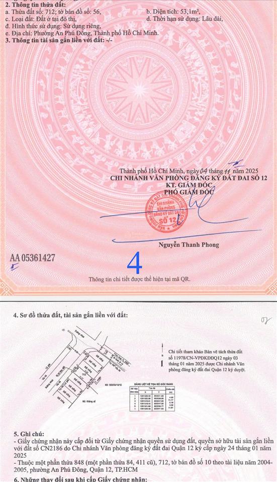 Bán đất tại an phú đông, 3,25 tỷ, 53 m2, giá cực chất