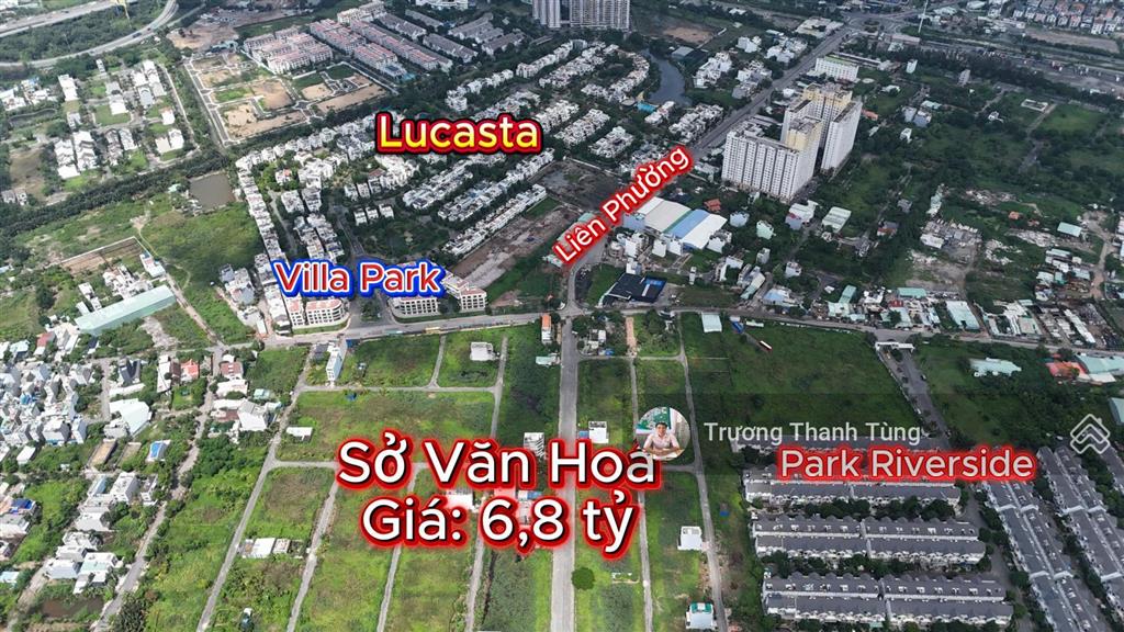 Bán đất nhà phố vị trí đẹp, diện tích 6x15m. giá 6,8 tỷ