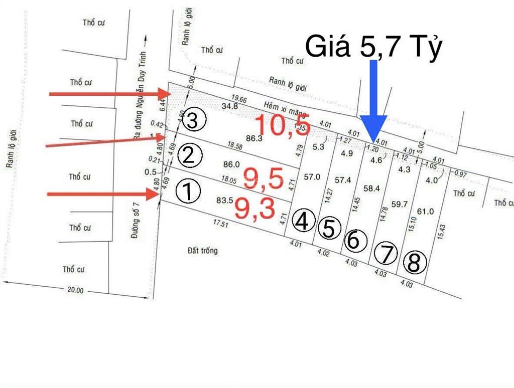 Chính chủ gửi bán lô đất đẹp mặt tiền đường số 7 cách nguyễn duy trinh 40m p. bình trưng đông q2