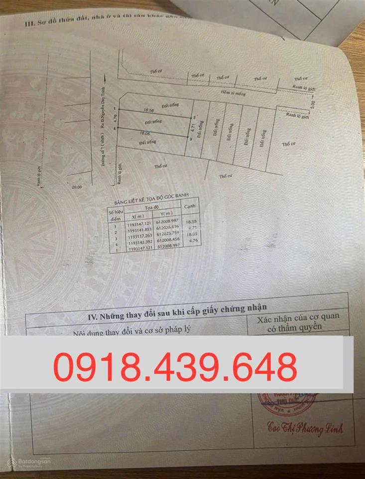Chính chủ gửi bán lô đất đẹp mặt tiền đường số 7 cách nguyễn duy trinh 40m p. bình trưng đông q2