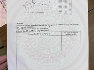 Cần bán lô đất mt đường 14 ra nguyễn duy trinh và lê văn thịnh phường bình trưng tây q2 cũ.