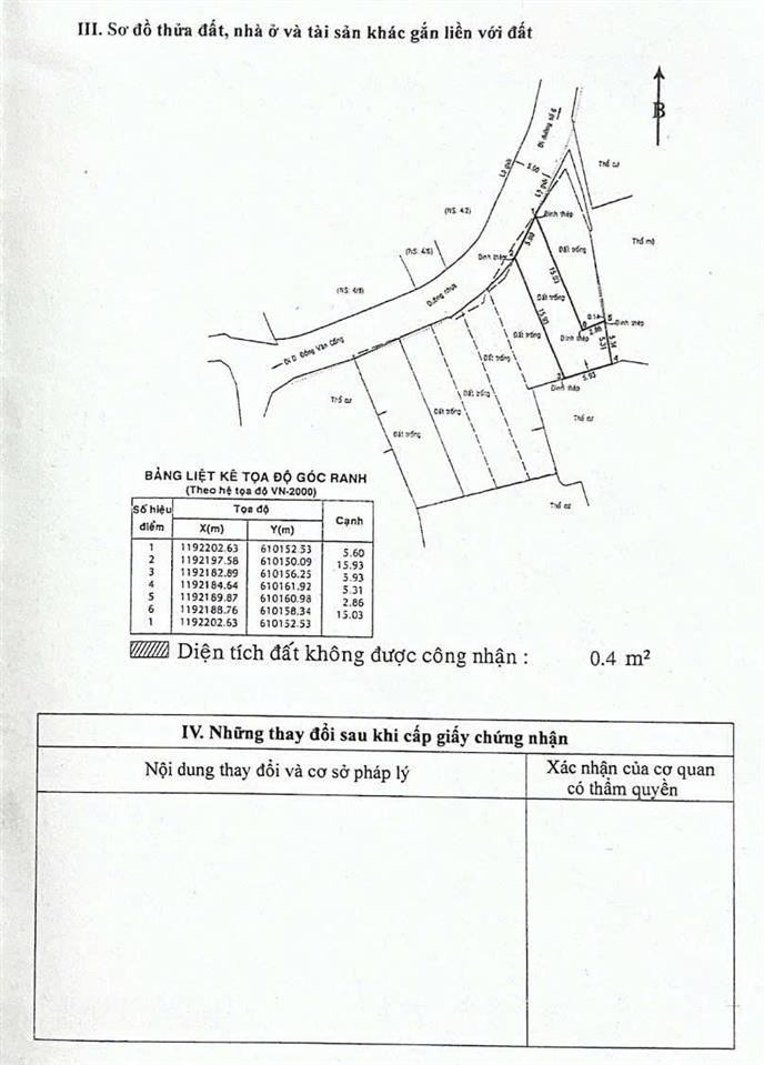 Chính chủ gửi bán lô đất hẻm xe oto đường số 6 p. thạnh mỹ lợi nay thuộc phường cát lái
