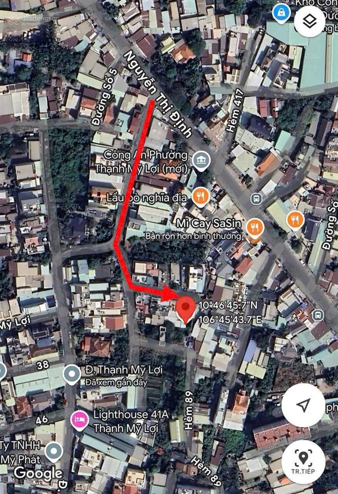 Cần bán lô đất hẻm xe taxi phường thạnh mỹ lợi, quận 2 cũ. tp. hồ chí minh
