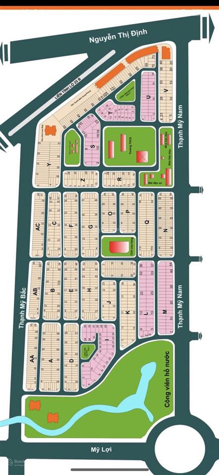 Bán đất nền dự án kdc thạnh mỹ lợi q2, đường thông sổ đỏ chính chủ, dt 6x17.5m giá 120tr/m2