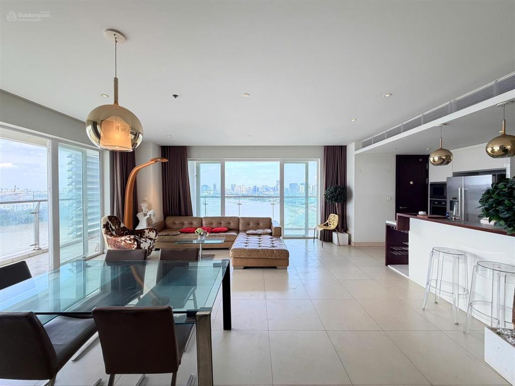 Bán căn hộ 3 phòng ngủ đảo kim cương, có sổ hồng, 180 m2, view sông sài gòn, quận 1, giá 29 tỷ
