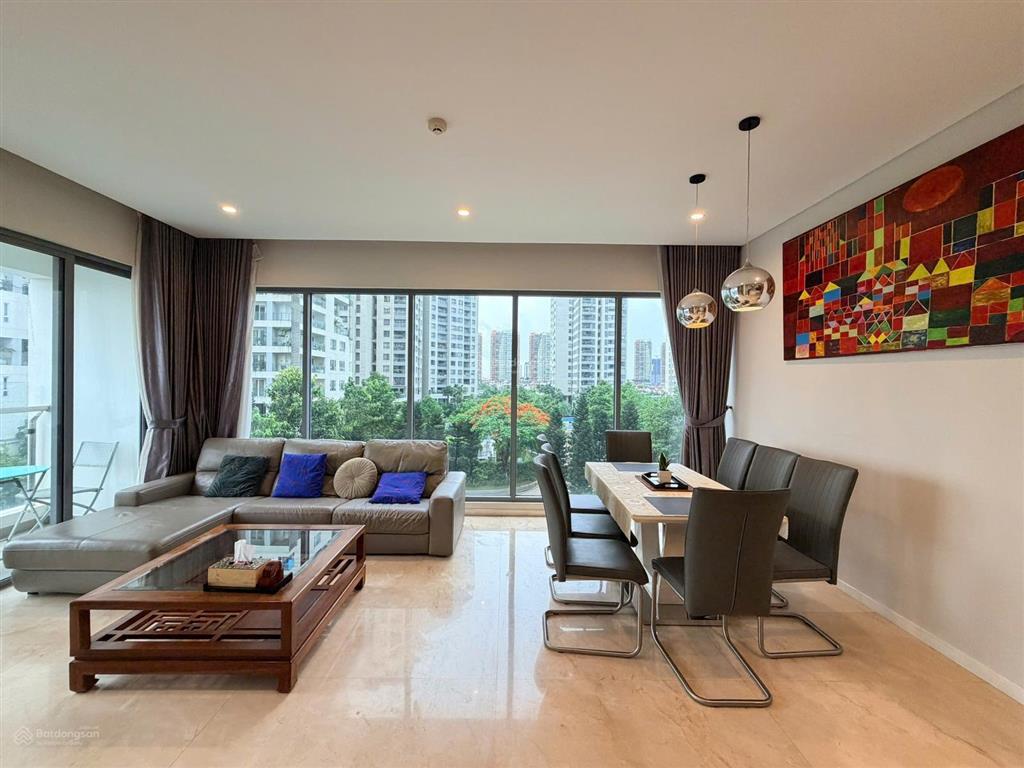 Cho thuê căn hộ 3 phòng ngủ đảo kim cương, 117 m2, view sông sài gòn, quận 1, giá 43,5 triệu/tháng