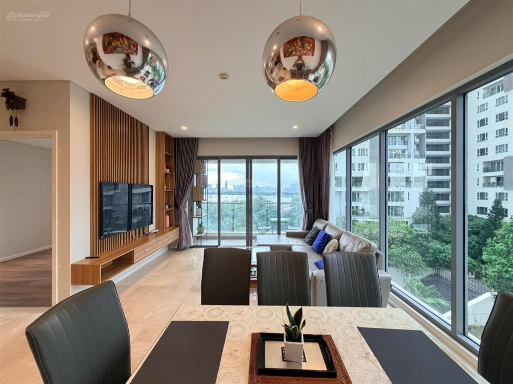 Cho thuê căn hộ 3 phòng ngủ đảo kim cương, 117 m2, view sông sài gòn, quận 1, giá 43,5 triệu/tháng