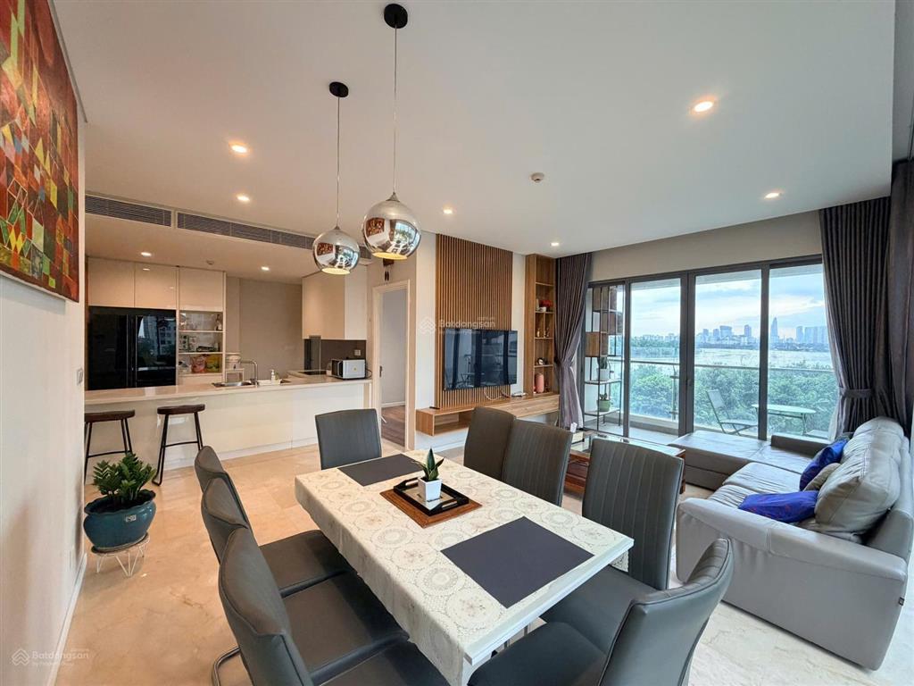 Cho thuê căn hộ 3 phòng ngủ đảo kim cương, 117 m2, view sông sài gòn, quận 1, giá 43,5 triệu/tháng
