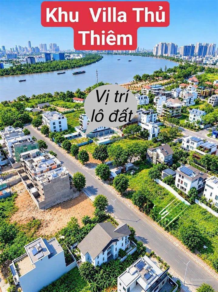 Bán nhanh nền lô c biệt thự đơn lập mt vũ phương đề  thủ thiêm villa q2, diện tích 13,5x25,1m