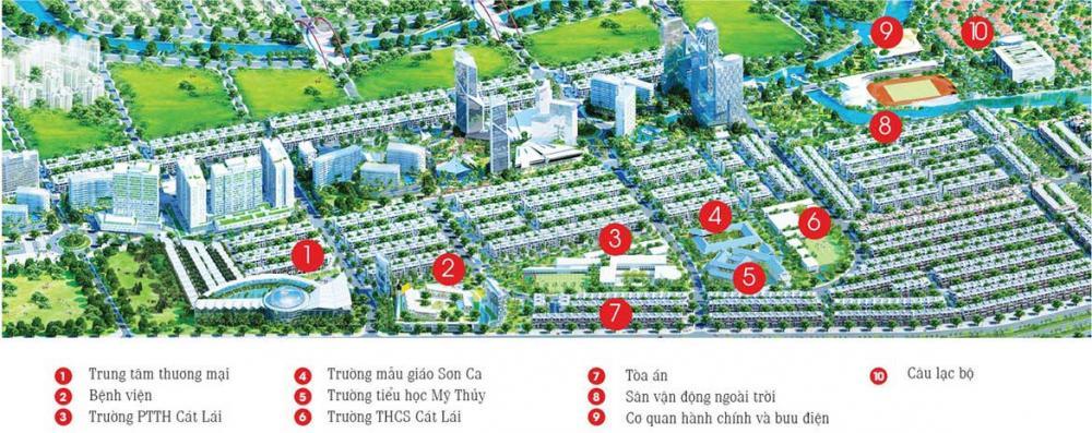 Bán đất khu đô thị cát lái (quận 2 cũ), 5x20m, đường 49  cl rộng 12m, sổ đỏ, giá 7,4 tỷ.