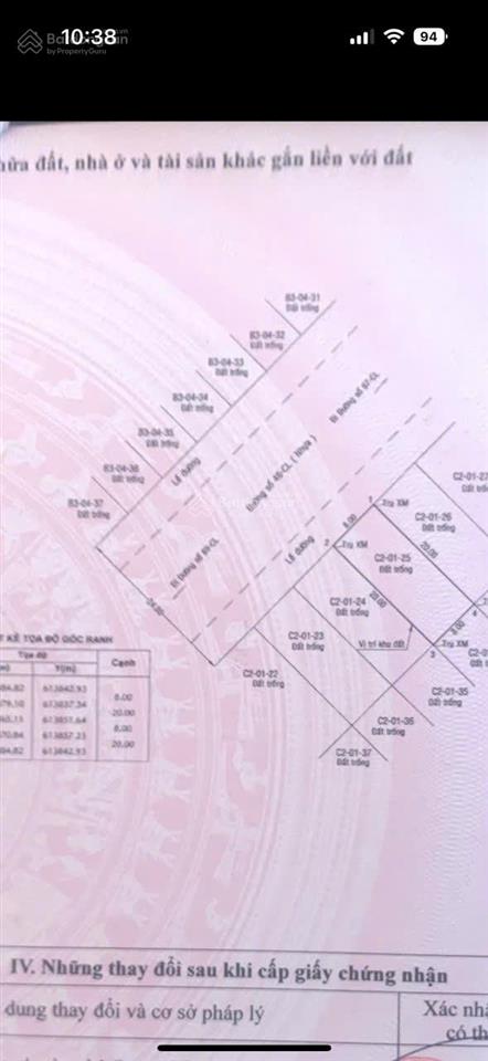 Bán nhanh nền đất c201 đường 46cl 24m, khu đô thị cát lái q2 dt 8x20m giá 90tr/m sổ đỏ cá nhân