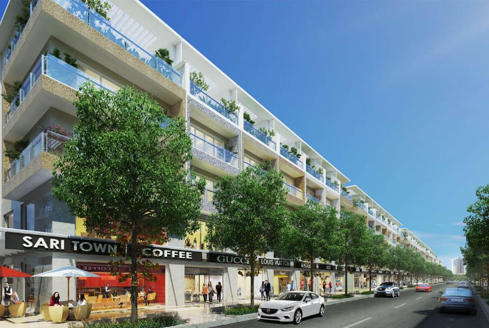 Cho thuê 1 sàn nhà phố sari town sala, 85m2, giá 27 triệu/1tháng