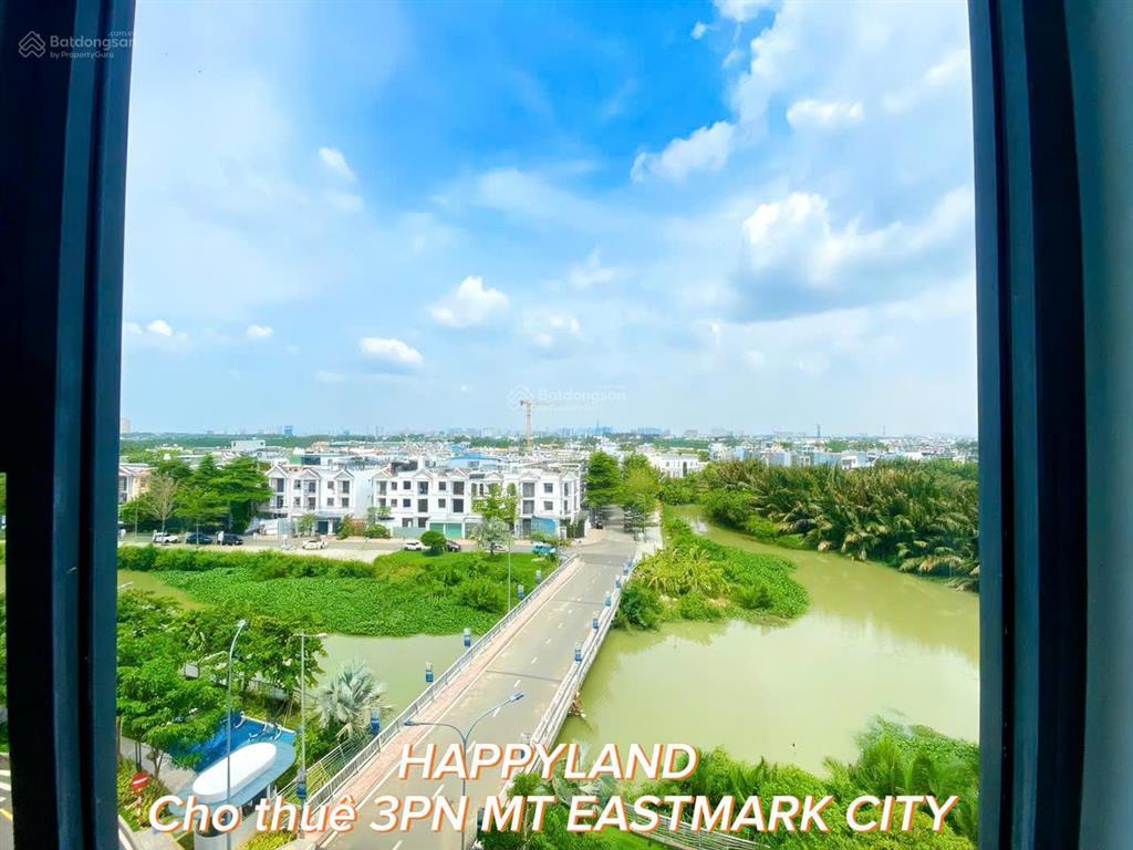 Cho thuê ch view sông 96m2 = 3pn + 3wc mt eastmark city, trống hoặc full nội thất đẹp 8 triệu/th