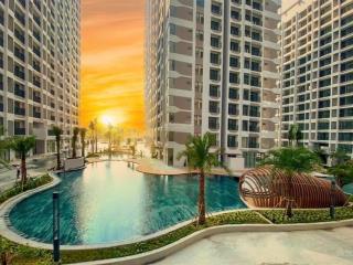 Bán ch mt 63,4m² căn một trong số ít giá tốt 2,85 tỷ sổ hồng, mới 100% view hồ bơi