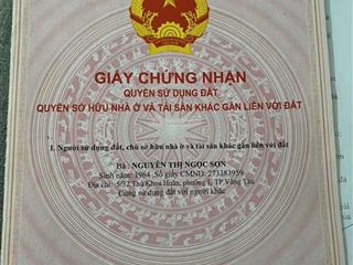 Bán nhà đang cho thuê mặt tiền lê ngọc hân vt sổ chung ( tách sổ được)