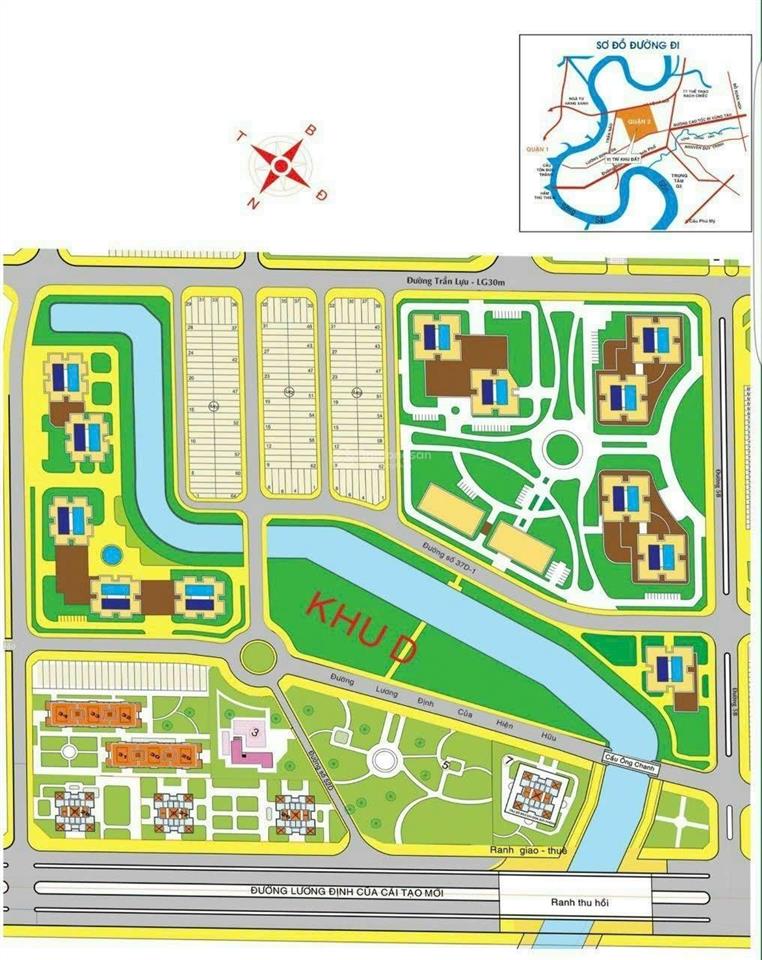 Bán đất sổ đỏ đường số 12 khu d an phú an khánh. p bình trưng giá bán chỉ 27 tỷ/100m2