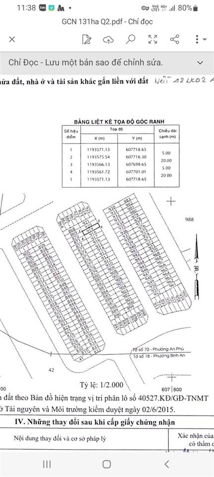 Bán đất sổ đỏ đường số 12 khu d an phú an khánh. p bình trưng giá bán chỉ 27 tỷ/100m2