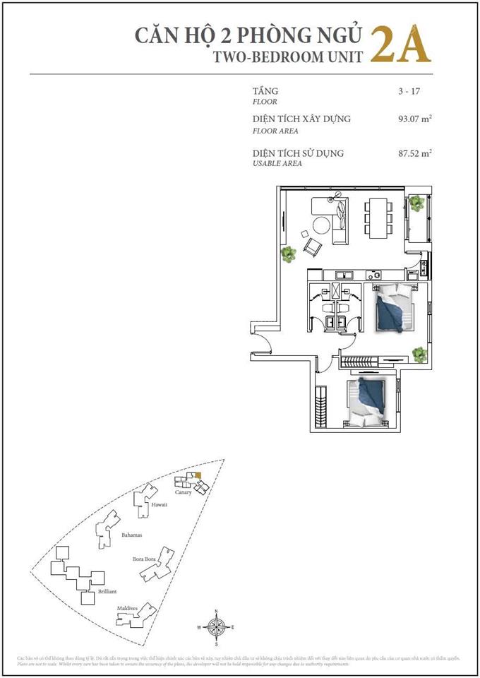 Bán nhanh 2pn 93m2 tháp canary giá tốt nhất đảo kim cương, chỉ 97tr/m2, chỉ cần mang đồ vào ở