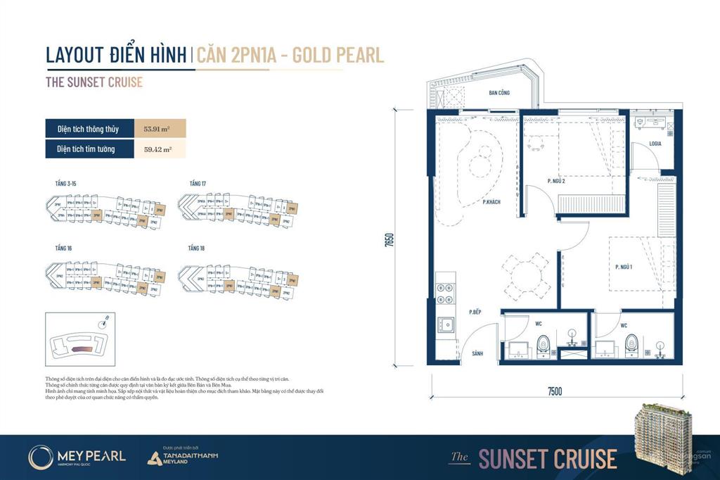 Hiếm  meypearl phú quốc bán 2pn tháp b  tầng cao view biển  núi sở hữu lâu dài.bàn giao nhà 2027