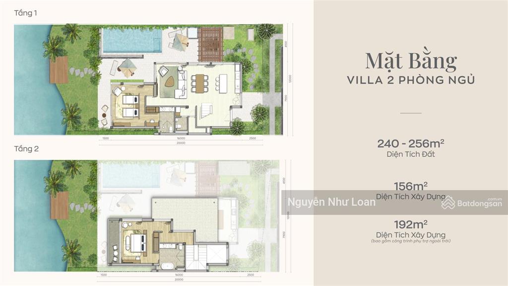 Biệt thự biển hồ tràm để ở/cho thuê  15tỷ8/250m2, giao nhà 2027, sổ hồng riêng, sân bay long thành