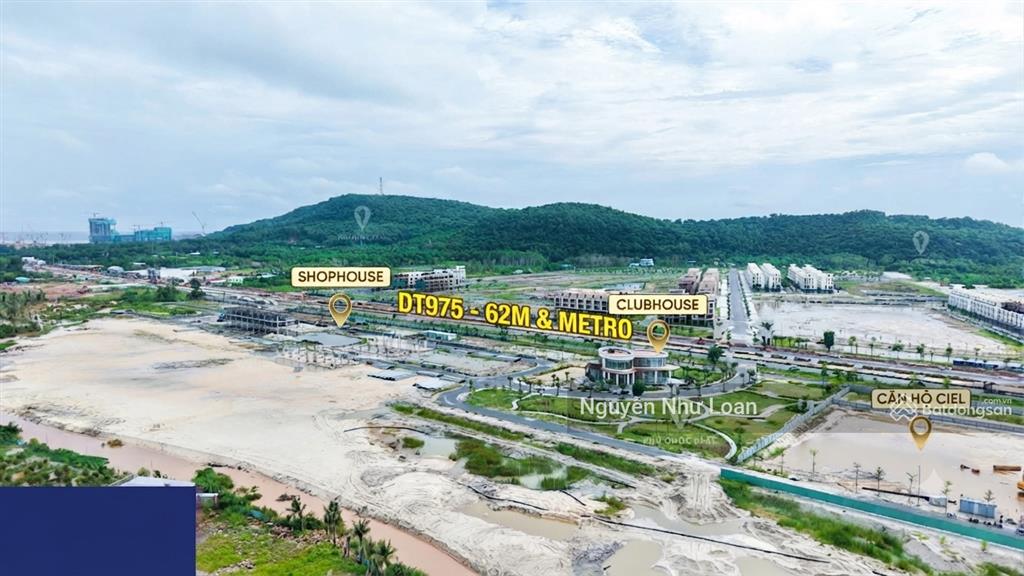 Trục đt975 rộng 62m shophouse lâu dài phú quốc chỉ từ 6 tỷ  giao nhà 2029, kết nối tuyến metro,
