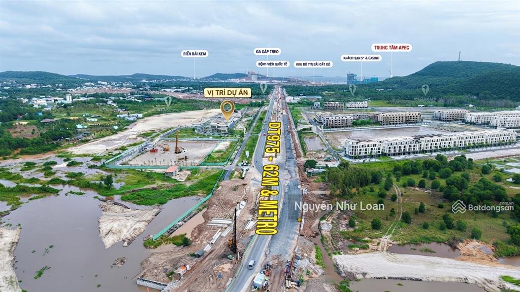 Trục đt975 rộng 62m shophouse lâu dài phú quốc chỉ từ 6 tỷ  giao nhà 2029, kết nối tuyến metro,