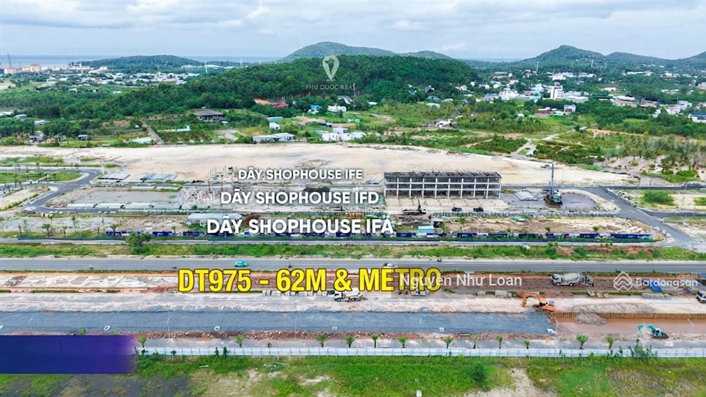 Trục đt975 rộng 62m shophouse lâu dài phú quốc chỉ từ 6 tỷ  giao nhà 2029, kết nối tuyến metro,