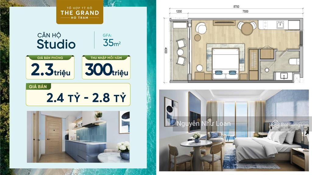 Maia hồ tràm by fusion căn hộ giá 2,382 tỷ. thanh toán 1,1 tỷ nhận nhà năm 2027. để ở hoặc cho thuê