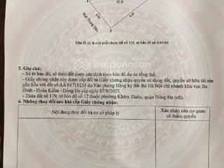 Bán đất trung tâm đống đa  ngõ phố khâm thiên  60m²  mt 6.5m  hiếm có