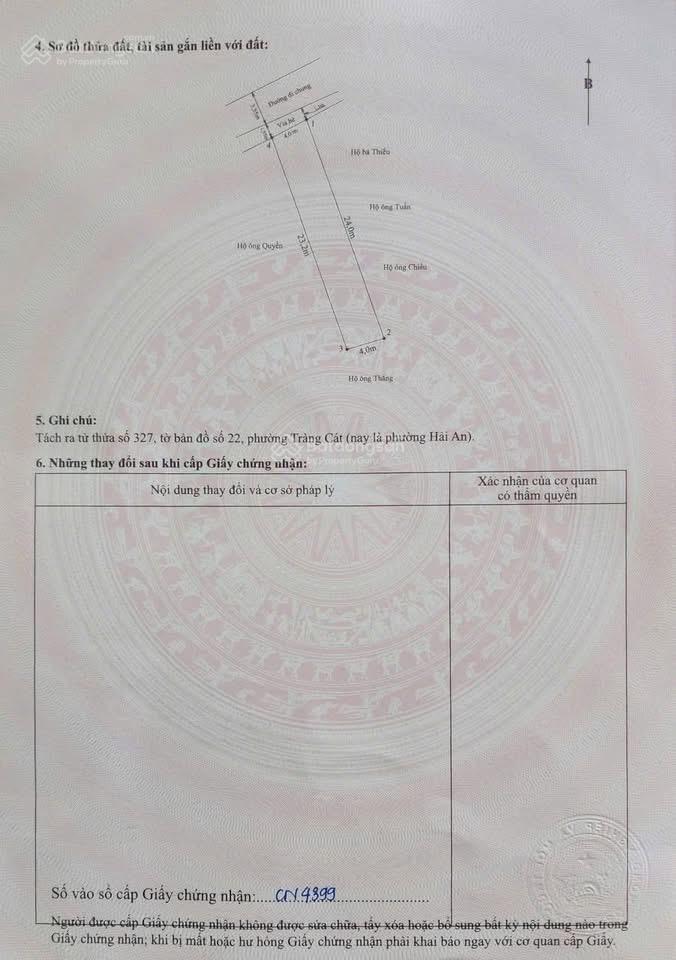 Mặt đường tuyến 2 cát vũ lô đẹp 93,9m giá chỉ 2,676 tỷ