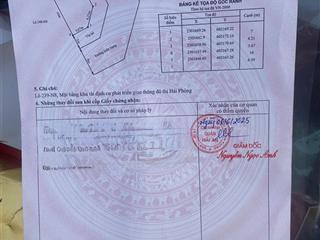 Lô góc 2 mặt tiền đường 19m hướng đông nam mát mẻ tại tđc tràng cát