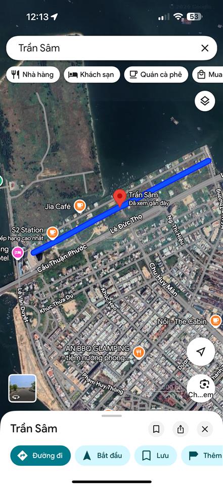 Bán đất mặt tiền trần sâm sát khách sạn alansea đà nẵng