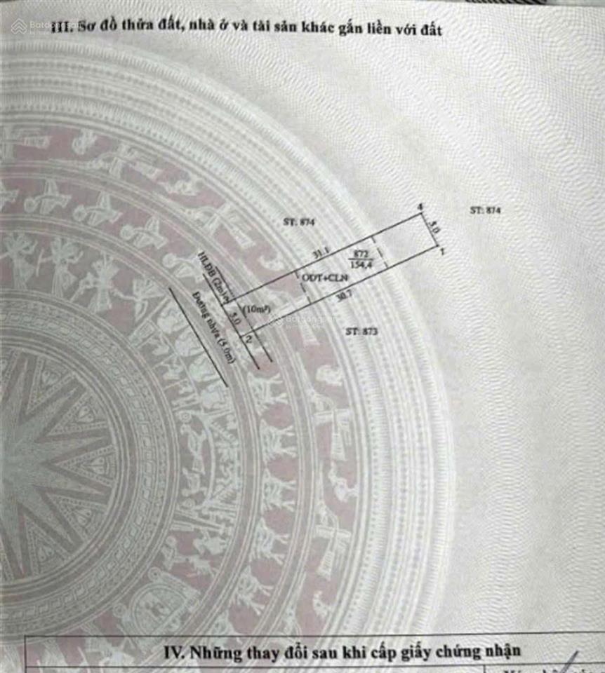 Bán đất tại phường phú thọ tp. thủ dầu một bình dương