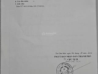 Bán đất tặng nhà cấp 4 phú hòa, thủ dầu một, gần công viên, giá 2,6 tỷ