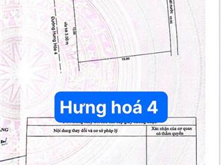 Đất mặt tiền đường hưng hoá 4  hoa cường  hải châu. diện tích 150m2 ngang 10m