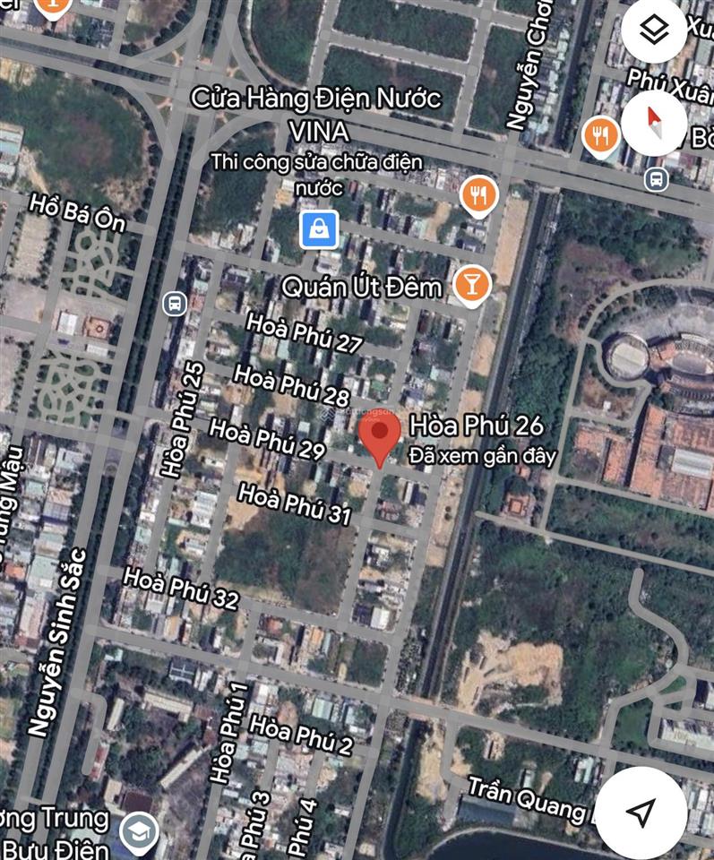 Cặp đất đường hoà phú 26, khu e kim long , gần trục 60 nguyễn sinh sắc trung tâm